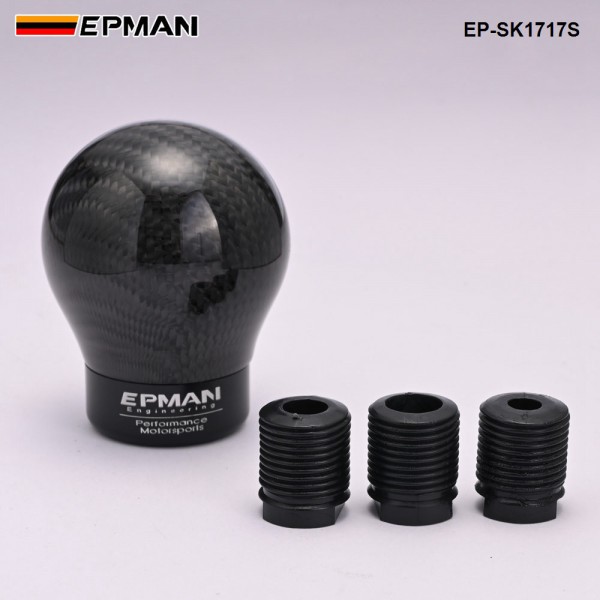 EPMAN Real Carbon Fiber Aluminum Gear Snob Manual Transmission Aluminum Gear Shift Knob For Honda VW BMW EP-SK1717S