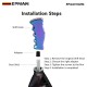 EPMAN Universal CNC Aluminum Slotted Grip Handle Manual Gear Shift Knob Shifter M8 M10 M12 EPAA01G254 EPMAN Universal CNC Aluminum Slotted Grip Handle Manual Gear Shift Knob Shifter M8 M10 M12 EPAA01G254
