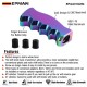 EPMAN Universal CNC Aluminum Slotted Grip Handle Manual Gear Shift Knob Shifter M8 M10 M12 EPAA01G254 EPMAN Universal CNC Aluminum Slotted Grip Handle Manual Gear Shift Knob Shifter M8 M10 M12 EPAA01G254