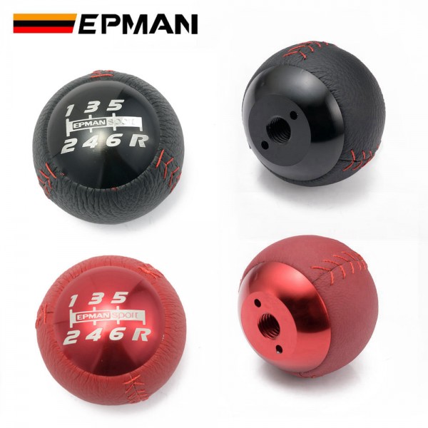 EPMAN Mugen 6/5 Speed M10x1.5 Gear Shift Knob Shifter Lever Head Fit for Honda Civic Accord EK9 EP3 FN2 DC2 DC5 S2000 FD2 EPAA01G36K