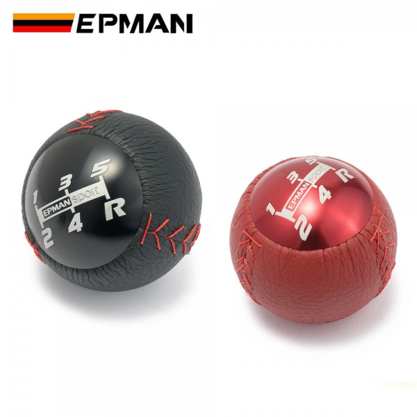 EPMAN Mugen 6/5 Speed M10x1.5 Gear Shift Knob Shifter Lever Head Fit for Honda Civic Accord EK9 EP3 FN2 DC2 DC5 S2000 FD2 EPAA01G36K