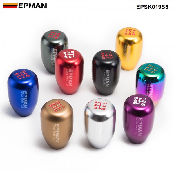 EPMAN Sport Universal Racing 5 Speed car Gear Shift Knob Manual Automatic Gear Shift Knob shift lever EPSK019S5