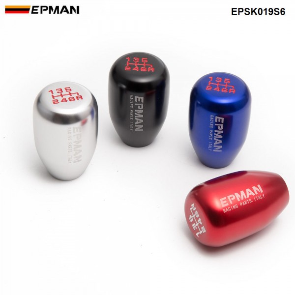 EPMAN Sport Universal Racing car Gear Shift Knob Manual Automatic Gear Shift Knob shift lever 6 Speed EPSK019S6