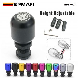 JDM Style Suede Leather Gear Shift Knob Boot Cover Shifter Lever Collars  for Universal Manual Car