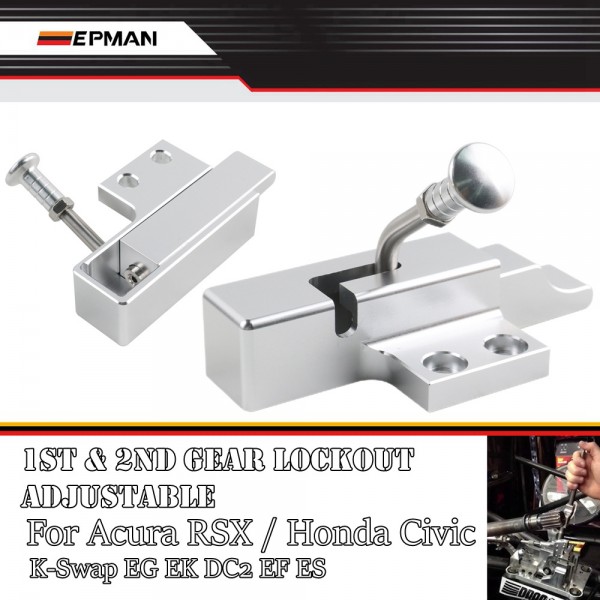 EPMAN Aluminum K Series 1st 2nd Gear Lockout Adjustable K20 K24 Shifter Box RSX EG EK Civic Si EPAA01G160 EPMAN Aluminum K Series 1st 2nd Gear Lockout Adjustable K20 K24 Shifter Box RSX EG EK Civic Si EPAA01G160