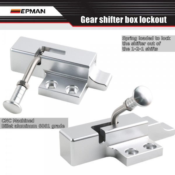 EPMAN Aluminum K Series 1st 2nd Gear Lockout Adjustable K20 K24 Shifter Box RSX EG EK Civic Si EPAA01G160 EPMAN Aluminum K Series 1st 2nd Gear Lockout Adjustable K20 K24 Shifter Box RSX EG EK Civic Si EPAA01G160