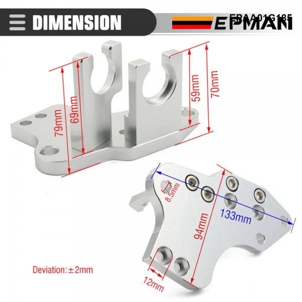 EPMAN Aluminum Shifter Cable Trans Transmission Bracket For H Series Swap EG DC2 EK Civic Si EPAA01G185