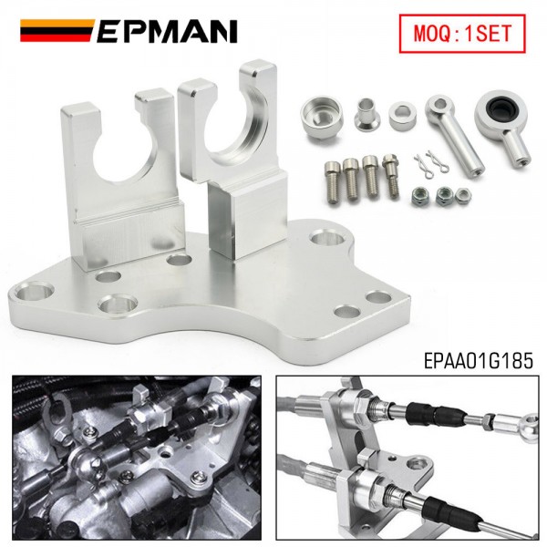 EPMAN Aluminum Shifter Cable Trans Transmission Bracket For H Series Swap EG DC2 EK Civic Si EPAA01G185 EPMAN Aluminum Shifter Cable Trans Transmission Bracket For H Series Swap EG DC2 EK Civic Si EPAA01G185