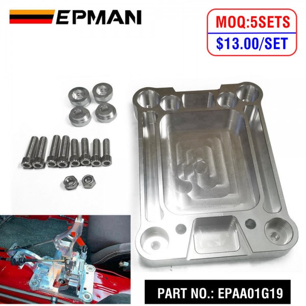 (MOQ:5 SETS) EPMAN Billet Shifter Base Plate For Civic Integra RSX / K20 K24 K-Series Engine EG EK DC2 EF EPAA01G19 (MOQ:5 SETS) EPMAN Billet Shifter Base Plate For Civic Integra RSX / K20 K24 K-Series Engine EG EK DC2 EF EPAA01G19