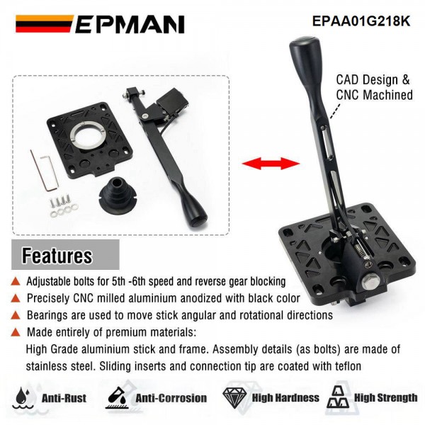 EPMAN Aluminum CNC Short shifter For Nissan Infiniti 350Z/Z33/G35/G37 6 Speed Manual Gearboxes EPAA01G218K EPMAN Aluminum CNC Short shifter For Nissan Infiniti 350Z/Z33/G35/G37 6 Speed Manual Gearboxes EPAA01G218K