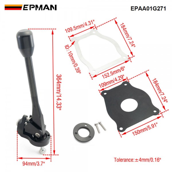 EPMAN Performance Manual Short Shifter Quick Shift Kit for Mazda MX5 MX-5 5/6 Speed EPAA01G271 EPMAN Performance Manual Short Shifter Quick Shift Kit for Mazda MX5 MX-5 5/6 Speed EPAA01G271