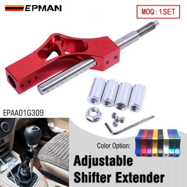 EPMAN Car Shift Knob Extension Universal Aluminium Adjustable Lever Extender Gear Shifter for Honda Acura EPAA01G309 EPMAN Car Shift Knob Extension Universal Aluminium Adjustable Lever Extender Gear Shifter for Honda Acura EPAA01G309