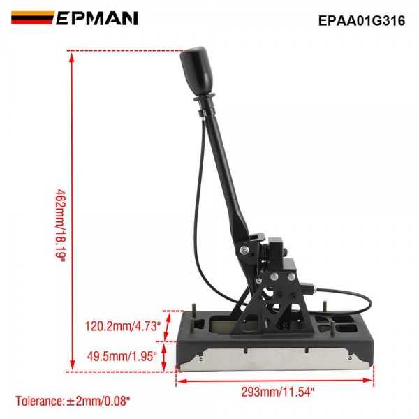 EPMAN Short Throw Shifter for VW Golf 7 GTI Audi A3 S1 2013-2018 Manual Transmission EPAA01G316