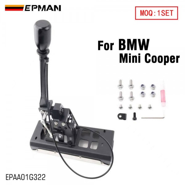 EPMAN Performance Kit For BMW Mini Cooper R52/R56 Manual Gearbox Short Shifter With shifter Knob Racing-style Billet Aluminium EPAA01G322