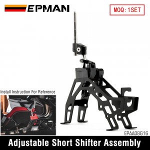 EPMAN Bull Boost Performance Adjustable Short Shifter Assembly Dust For 16-21 Honda Civic Si FK8 6MT EPAA08G16