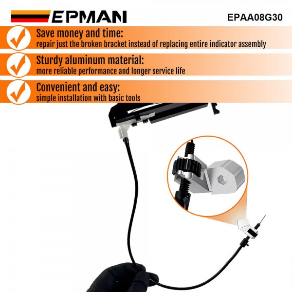 EPMAN Shift Indicator Cable Bracket Metal 83244 Compatible with Ford E150 E250 E350 E450 F150 F250 F350 F450 F550 Excursion Expedition Explorer Ranger Gear Shifter Selector Accessories EPAA08G30 EPMAN Shift Indicator Cable Bracket Metal 83244 Compatible with Ford E150 E250 E350 E450 F150 F250 F350 F450 F550 Excursion Expedition Explorer Ranger Gear Shifter Selector Accessories EPAA08G30