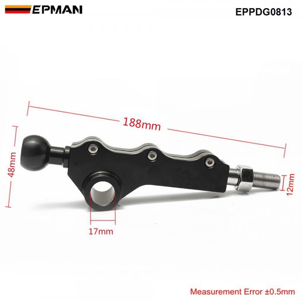 EPMAN Racing Aluminum Adjustable Short Height Throw Shifter For Subaru WRX STI 2008-2013 EPPDG0813 EPMAN Racing Aluminum Adjustable Short Height Throw Shifter For Subaru WRX STI 2008-2013 EPPDG0813