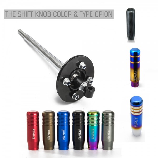 EPMAN Drift Tuning Adjustable Short Shifter Lever with Knob Kit For BMW E30 E36 E46 E34 E39 E6x Z3 85-10 EPPDG200 EPMAN Drift Tuning Adjustable Short Shifter Lever with Knob Kit For BMW E30 E36 E46 E34 E39 E6x Z3 85-10 EPPDG200