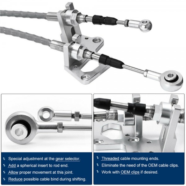 EPMAN New Shifter Box Shifter Cables Trans Bracket Firewall Cable Grommet Shifter Base Plate Whole Set For RSX K-Swap K20 K24 EPAA01G23