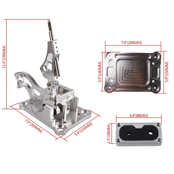 EPMAN New Shifter Box Shifter Cables Trans Bracket Firewall Cable Grommet Shifter Base Plate Whole Set For RSX K-Swap K20 K24 EPAA01G23