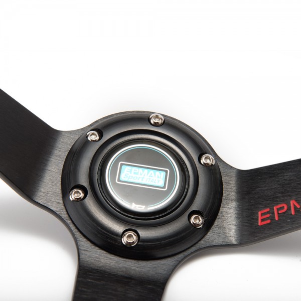 EPMAN -14inch 350mm Deep Corn Drifting PVC Steering Wheel  Universal Car Auto Racing Steering wheels EP-FXP7709