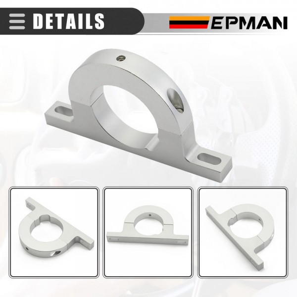 EPMAN Aluminum Universal Steering Column Mount Polished Keyed No Drop Mount for Aftermarket Columns Ididit Flaming River EPAA01G177