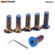 EPMAN 6 PCS Burnt (Neochrome) M5 Steering Wheel Bolt Screw Kit Fit Steering Wheel Works Bell Boss Kit