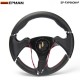 Universal 320mm PVC Car Racing Steering Wheel Carbon Firbre + Horn Button TK-FXP06OM-P