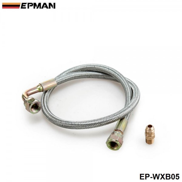   EPMAN -24" Oil Line Kit For T3/T4 Turbo Oil Feed Line Kit For Toyota Nissan EP-WXB05