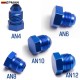 TANSKY 10PCS/LOT 4AN 6AN 8AN 10AN 12AN Male Flare Blanking Plug Fitting Adapter Hex Aluminum Blue TANSKY 10PCS/LOT 4AN 6AN 8AN 10AN 12AN Male Flare Blanking Plug Fitting Adapter Hex Aluminum Blue