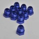 TANSKY 10PCS/LOT 4AN 6AN 8AN 10AN 12AN Male Flare Blanking Plug Fitting Adapter Hex Aluminum Blue