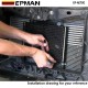 EPMAN Car Racing 9 Row 13 Row 19 Row 24 Row Series 8000 Plate & Fin Transmission Cooler Kit EP-AETOC EPMAN Car Racing 9 Row 13 Row 19 Row 24 Row Series 8000 Plate & Fin Transmission Cooler Kit EP-AETOC