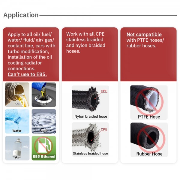 EPMAN 10PCS/LOT Universal AN4/AN6/AN8/AN10/AN12 Straight 0°/45°/60°/90°/120°/180° Degree Oil Fuel Swivel Hose End Fitting Oil Hose End Adaptor Kit EPMAN 10PCS/LOT Universal AN4/AN6/AN8/AN10/AN12 Straight 0°/45°/60°/90°/120°/180° Degree Oil Fuel Swivel Hose End Fitting Oil Hose End Adaptor Kit