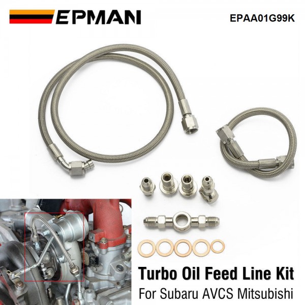 EPMAN Turbo Oil Feed Line Kit For Subaru AVCS Mitsubishi TDO4 TDO5 TD06 Turbo Chargers & Parts EPAA01G99K EPMAN Turbo Oil Feed Line Kit For Subaru AVCS Mitsubishi TDO4 TDO5 TD06 Turbo Chargers & Parts EPAA01G99K