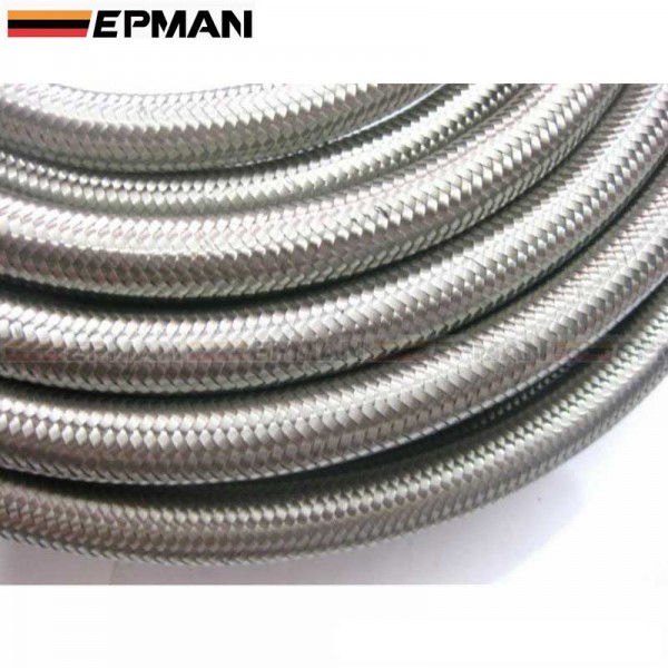 TANSKY AN4 AN6 AN8 AN10 AN12 Stainless Steel Braided Racing Hose Fuel Oil Line