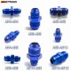 TANSKY 10PCS/LOT 4AN 6NA 8AN 10AN Male to AN4 AN6 AN8 AN10 Male Flare Coupler Union Straight Fuel Hose Adapter Fitting Blue