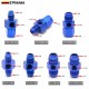 EPMAN 10PCS Blue Aluminum Male 1/8" NPT Side Port Oil Fuel Pressure AN4 AN6 AN8 AN10 Fitting Adapter