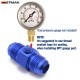 EPMAN 10PCS Blue Aluminum Male 1/8" NPT Side Port Oil Fuel Pressure AN4 AN6 AN8 AN10 Fitting Adapter