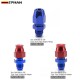 EPMAN 10PCS 6AN Male To 3/8" Tubing Adapter Fuel Hardline Tube Fitting Connector Aluminum Blue&Red Anodized EPJTAN6-38YJK