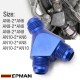 EPMAN Universal 3-Way Y-Block Fitting Adapter AN6/AN8/AN10 Male To 2X AN6/AN8/AN10 Male Blue EPMAN Universal 3-Way Y-Block Fitting Adapter AN6/AN8/AN10 Male To 2X AN6/AN8/AN10 Male Blue