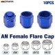 EPMAN 10PCS Aluminum 4-AN 6-AN 8-AN 10-AN 12-AN Adapter Female Flare End Cap / Plug / Tube Nut Fitting Blue AN4 AN6 AN8 AN10 AN12 EPMAN 10PCS Aluminum 4-AN 6-AN 8-AN 10-AN 12-AN Adapter Female Flare End Cap / Plug / Tube Nut Fitting Blue AN4 AN6 AN8 AN10 AN12