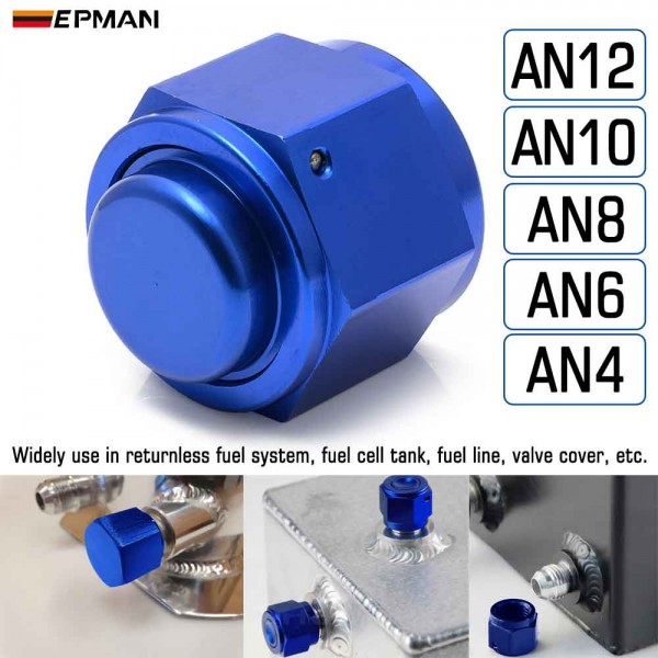 EPMAN 10PCS Aluminum 4-AN 6-AN 8-AN 10-AN 12-AN Adapter Female Flare End Cap / Plug / Tube Nut Fitting Blue AN4 AN6 AN8 AN10 AN12 EPMAN 10PCS Aluminum 4-AN 6-AN 8-AN 10-AN 12-AN Adapter Female Flare End Cap / Plug / Tube Nut Fitting Blue AN4 AN6 AN8 AN10 AN12