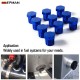 TANSKY 3/4"NPT 1/2"NPT 3/8"NPT 1/4"NPT 1/8"NPT Plug Male Hex Head Fitting Adapter Aluminum 10PCS/LOT Blue