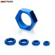 TANSKY 10PCS/LOT AN4 AN6 AN8 AN10 Bulkhead Blue Aluminum Finish Nut Seal Locking Fitting -4AN -6AN -8AN -10AN