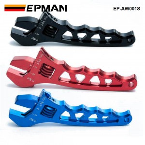 EPMAN 3AN-12AN Adjustable AN Wrench Hose Fitting Tool Aluminum Anodized Spanner EP-AW001S