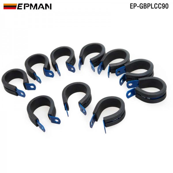 TANSKY 10PCS/LOT AN3 AN4 AN6 AN8 AN10 AN12 Aluminium Rubber Lined Cushioned P Clamp 9.5mm 14.3mm 15.90mm 12.7mm 19.1mm 25.4mm Clip EP-GBPLCC90 TANSKY 10PCS/LOT AN3 AN4 AN6 AN8 AN10 AN12 Aluminium Rubber Lined Cushioned P Clamp 9.5mm 14.3mm 15.90mm 12.7mm 19.1mm 25.4mm Clip EP-GBPLCC90