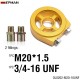 1 PC M20*1.5+1 PC 3/4-16UNF +$0.40