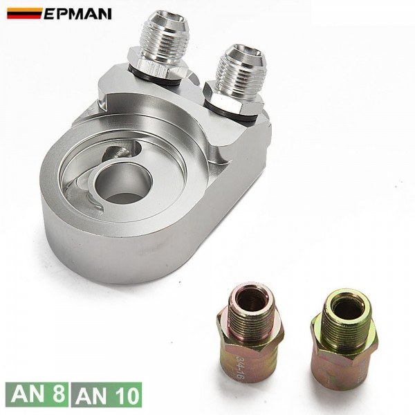 EPMAN Aluminum Oil Cooler Adapter Sandwich Turbo T3 T4 Engine Plate (AN8,AN10) EP-OL04 EPMAN Aluminum Oil Cooler Adapter Sandwich Turbo T3 T4 Engine Plate (AN8,AN10) EP-OL04