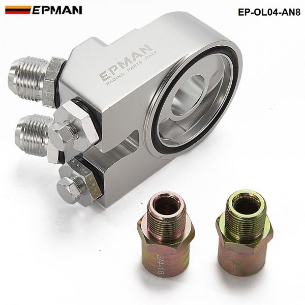EPMAN Aluminum Oil Cooler Adapter Sandwich Turbo T3 T4 Engine Plate (AN8,AN10) EP-OL04 EPMAN Aluminum Oil Cooler Adapter Sandwich Turbo T3 T4 Engine Plate (AN8,AN10) EP-OL04