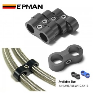 EPMAN 5PCS/Pack Universal AN4 AN6 AN8 AN10 AN12 Billet Oil/Fuel/Water Hose Turbo Separator Divider Clamp